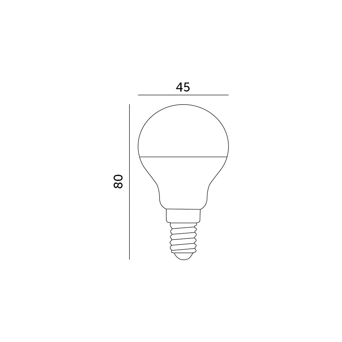 LED bulb MB 7W E14 6000K LED2B