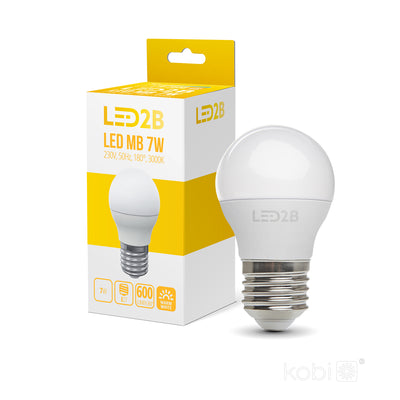 LED bulb MB 7W E27 3000K LED2B