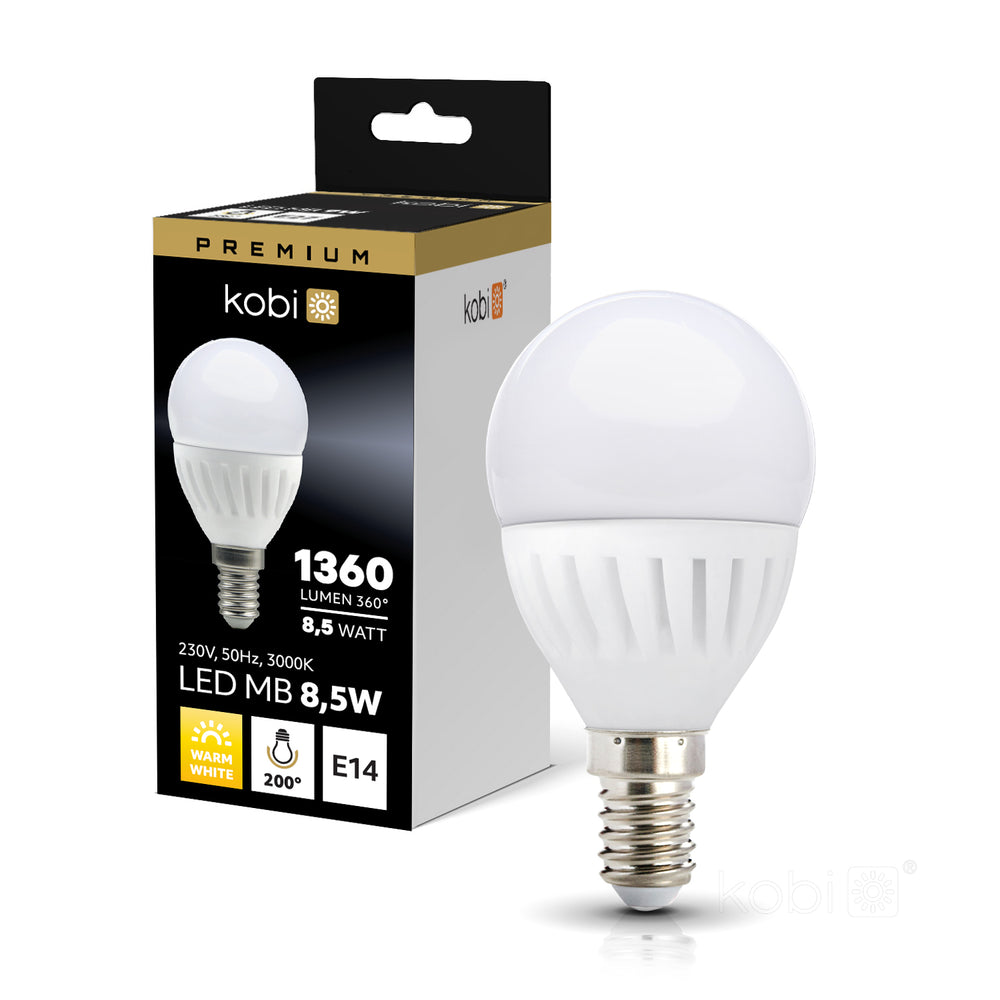 LED bulb MB 8,5W E14 3000K Kobi Premium