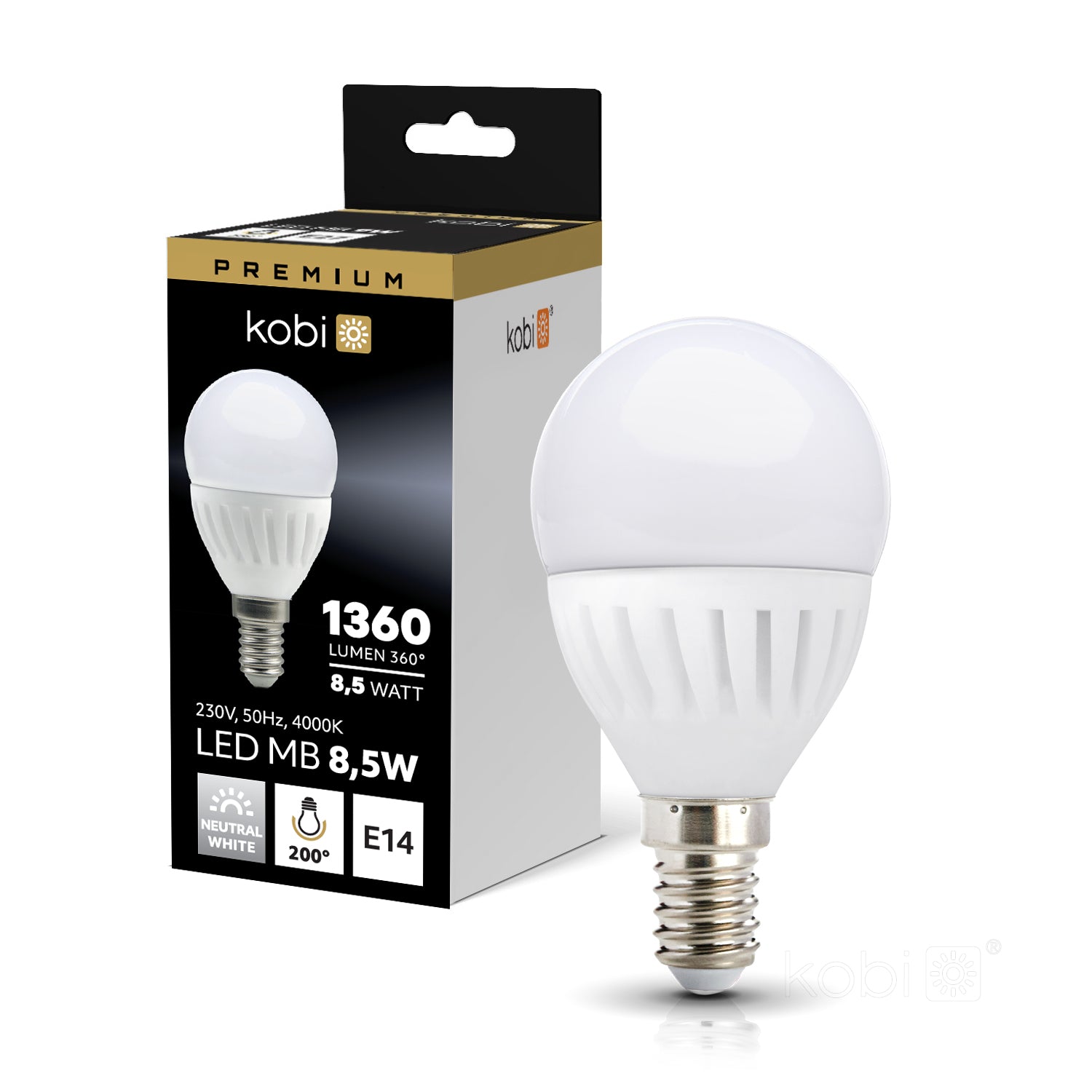 LED bulb MB 8,5W E14 4000K Kobi Premium