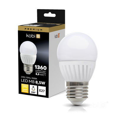 LED bulb MB 8,5W E27 3000K Kobi Premium