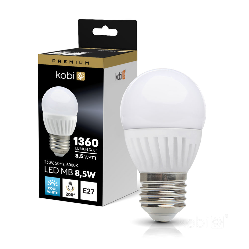 LED bulb MB 8,5W E27 6000K Kobi Premium