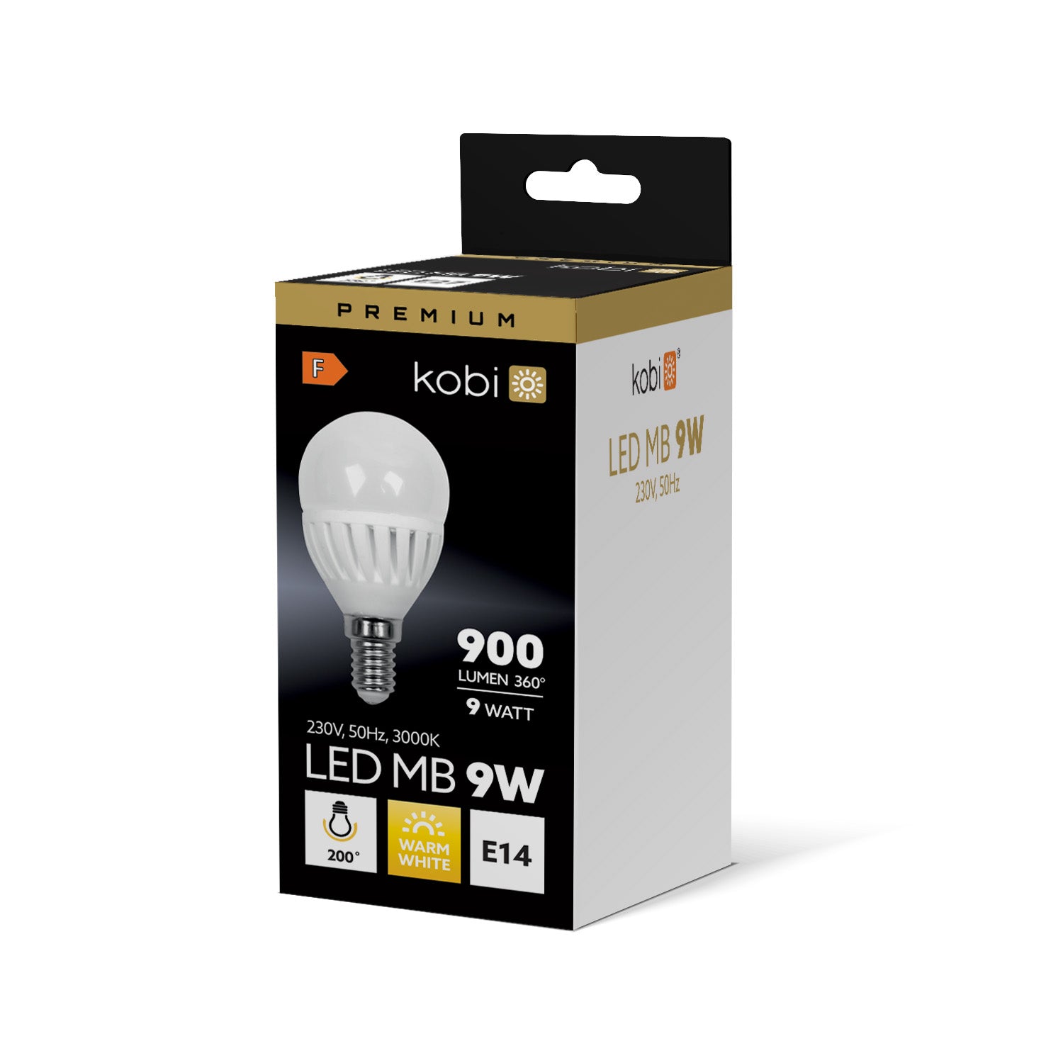 LED bulb MB 9W E14 3000K Kobi Premium