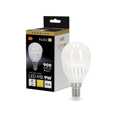 LED bulb MB 9W E14 3000K Kobi Premium