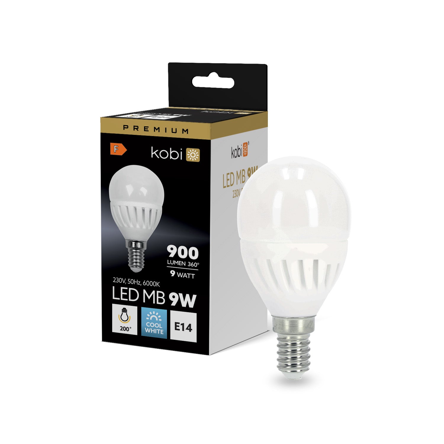 LED bulb MB 9W E14 6000K Kobi Premium