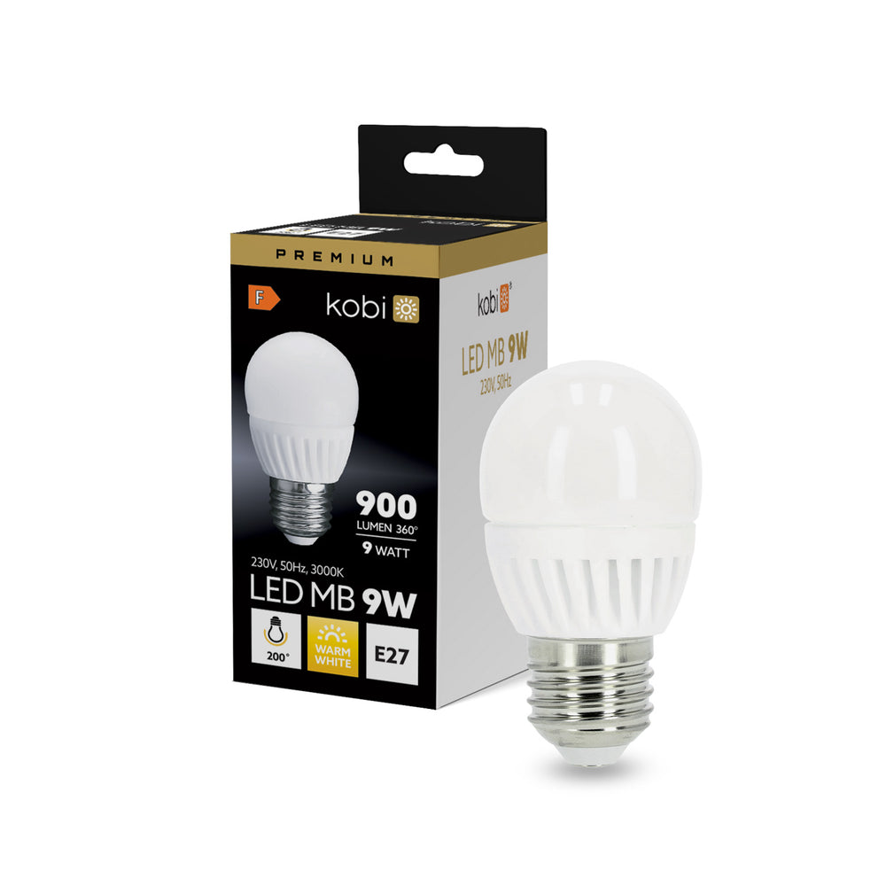 LED bulb MB 9W E27 3000K WW Kobi Premium