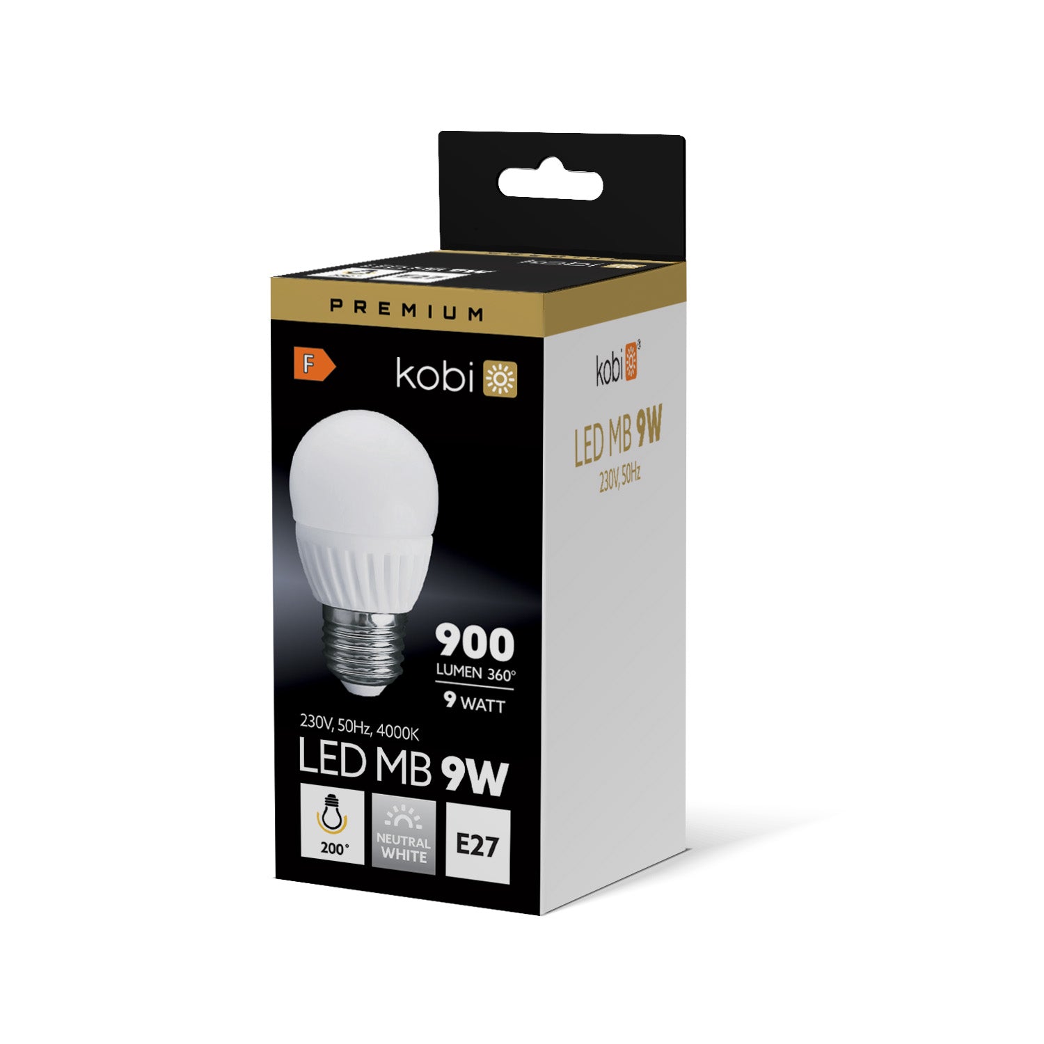 LED bulb MB 9W E27 4000K Kobi Premium