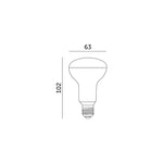 LED bulb R63 8W E27 3000K Kobi