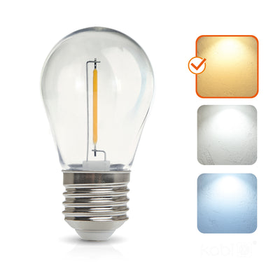 LED bulb S14 0,042W 24V E27 2700K LED2B