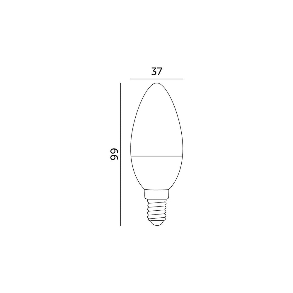 LED bulb SW 7W E14 6000K LED2B