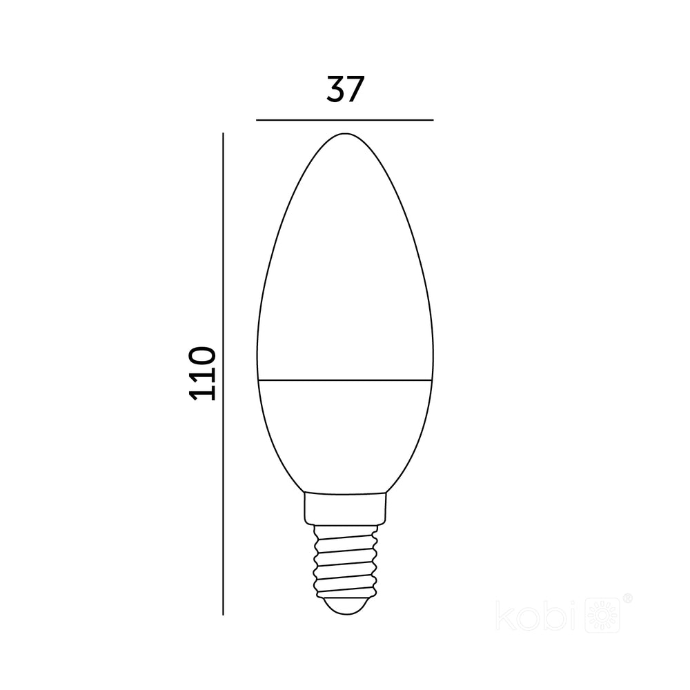 LED bulb SW 8,5W E14 3000K Kobi Premium