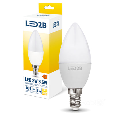 LED bulb SW 8.5W E14 3000K LED2B