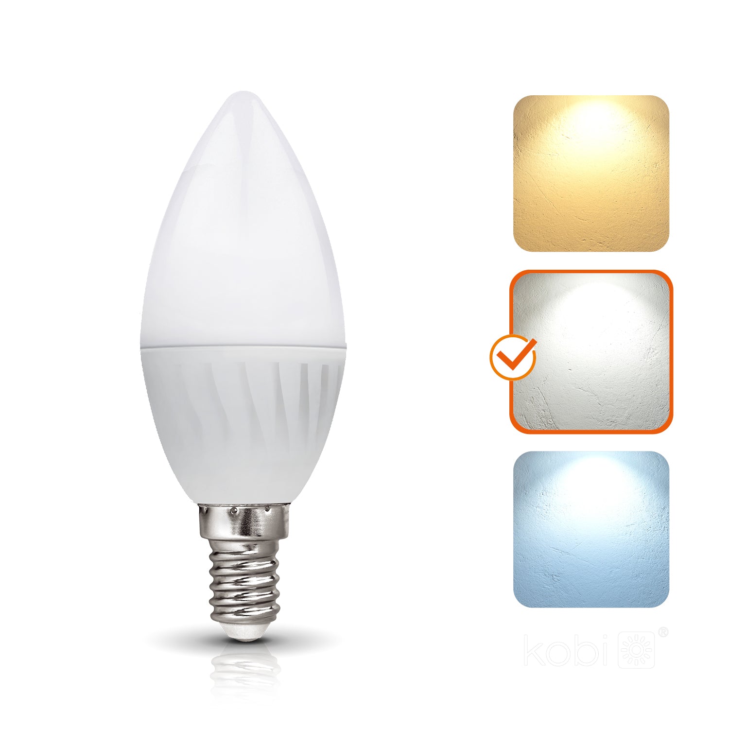 LED bulb SW 8,5W E14 4000K Kobi Premium