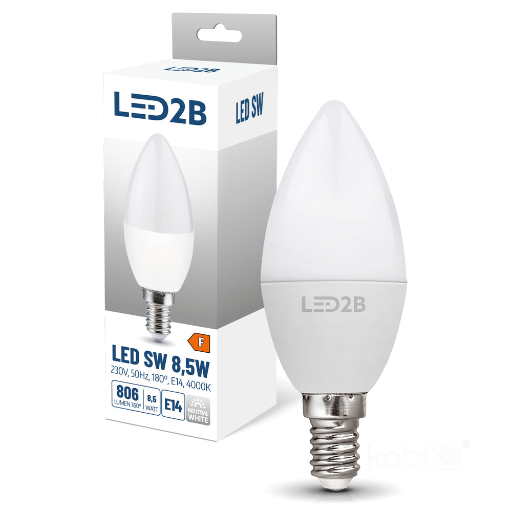 LED bulb SW 8.5W E14 4000K LED2B