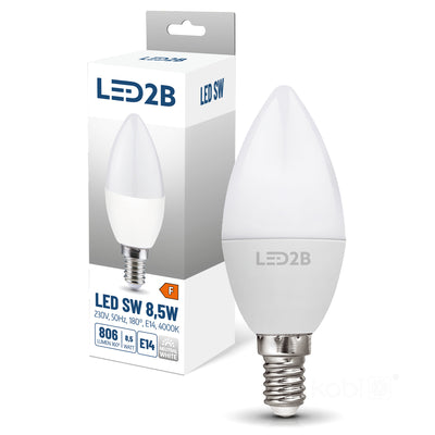 LED bulb SW 8.5W E14 4000K LED2B