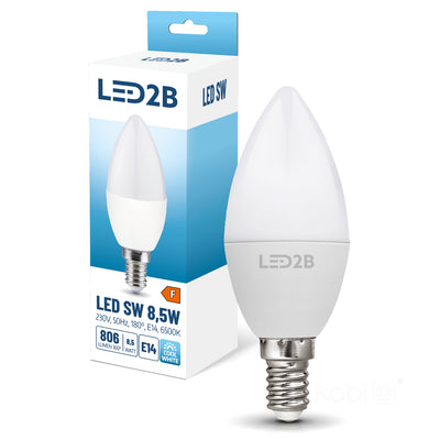 LED bulb SW 8.5W E14 6500K LED2B