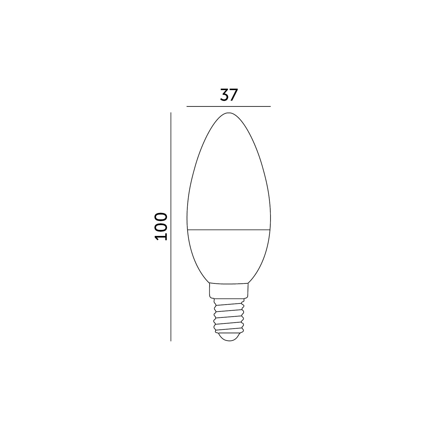 LED bulb SW 8.5W E14 6500K LED2B
