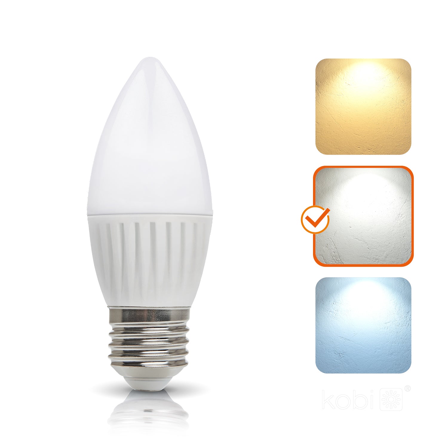 LED bulb SW 8,5W E27 4000K Kobi Premium