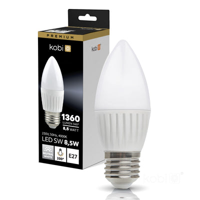 LED bulb SW 8,5W E27 4000K Kobi Premium