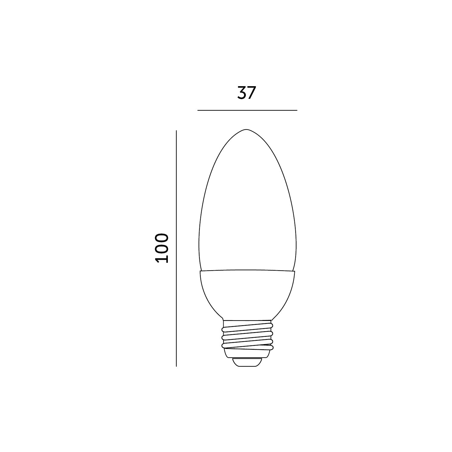 LED bulb SW 8.5W E27 4000K LED2B