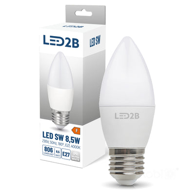 LED bulb SW 8.5W E27 4000K LED2B