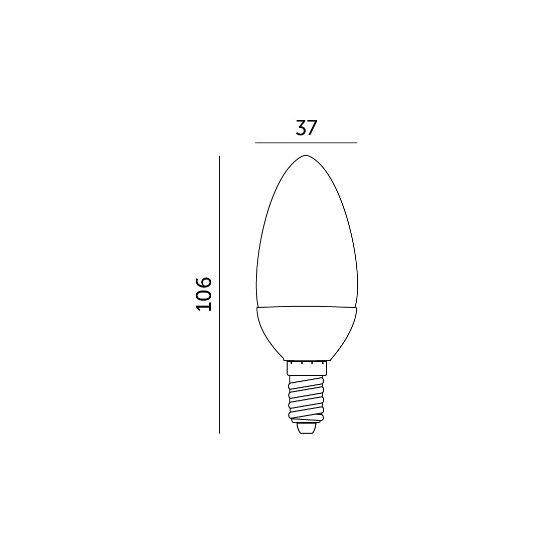 LED bulb SW 9W E14 3000K Kobi Premium