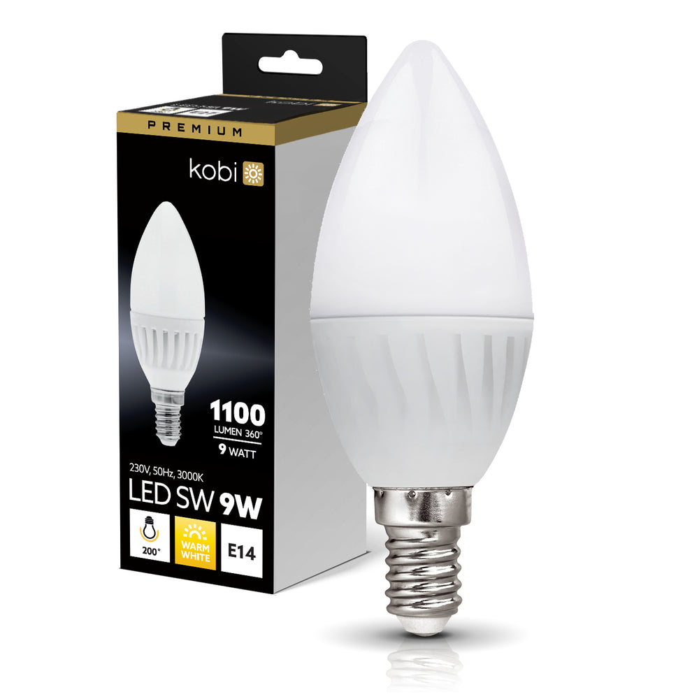 LED bulb SW 9W E14 3000K Kobi Premium