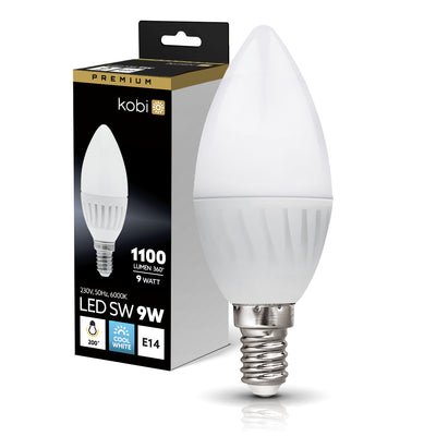LED bulb SW 9W E14 6000K Kobi Premium