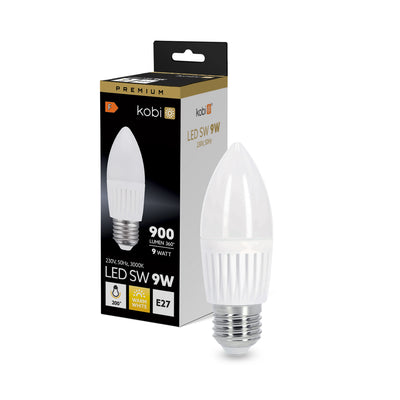 LED bulb SW 9W E27 3000K Kobi Premium