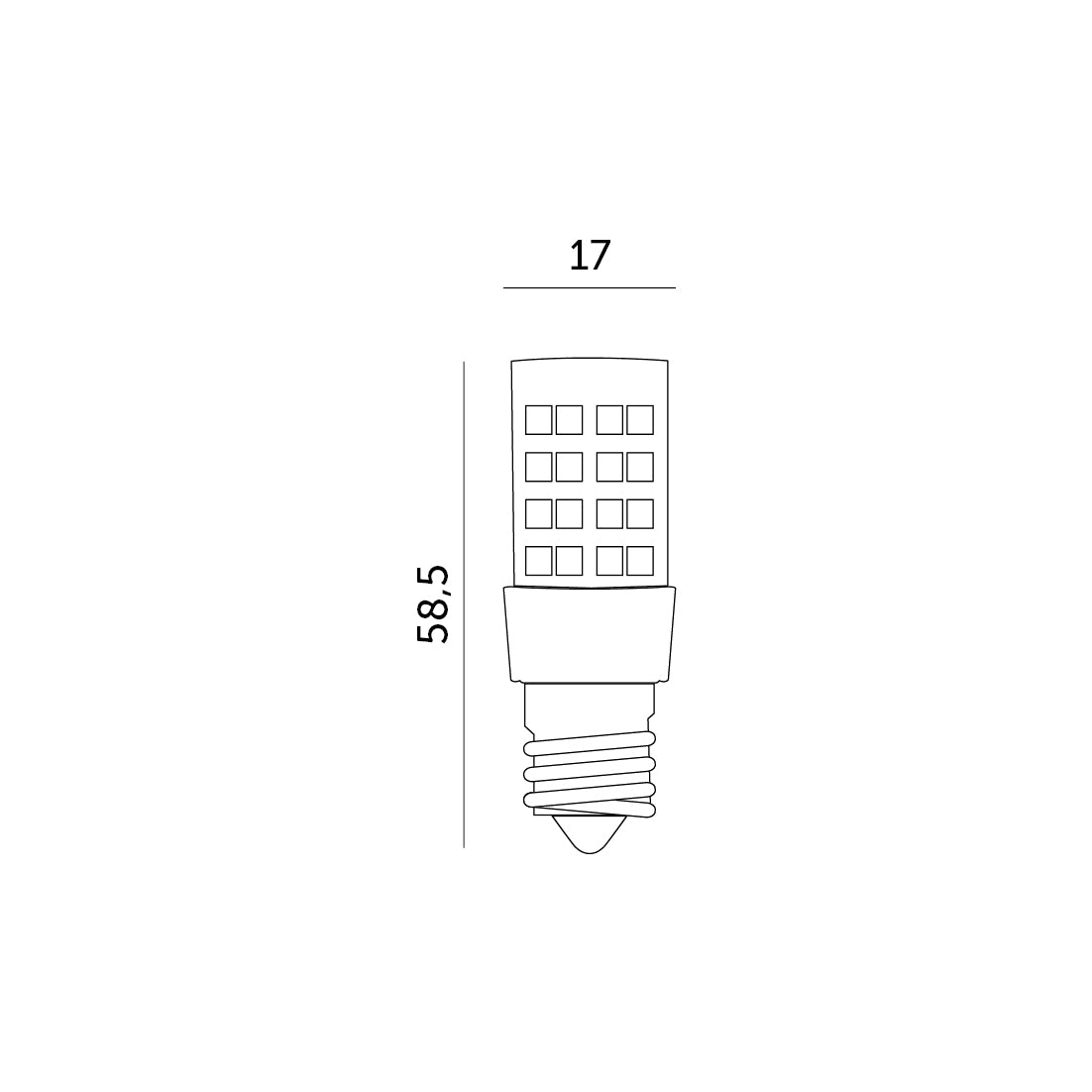 LED bulb T 4,2W E14 4000K Kobi