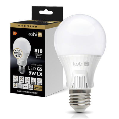 LED bulb with motion sensor GS 9W E27 4000K LX Kobi Premium