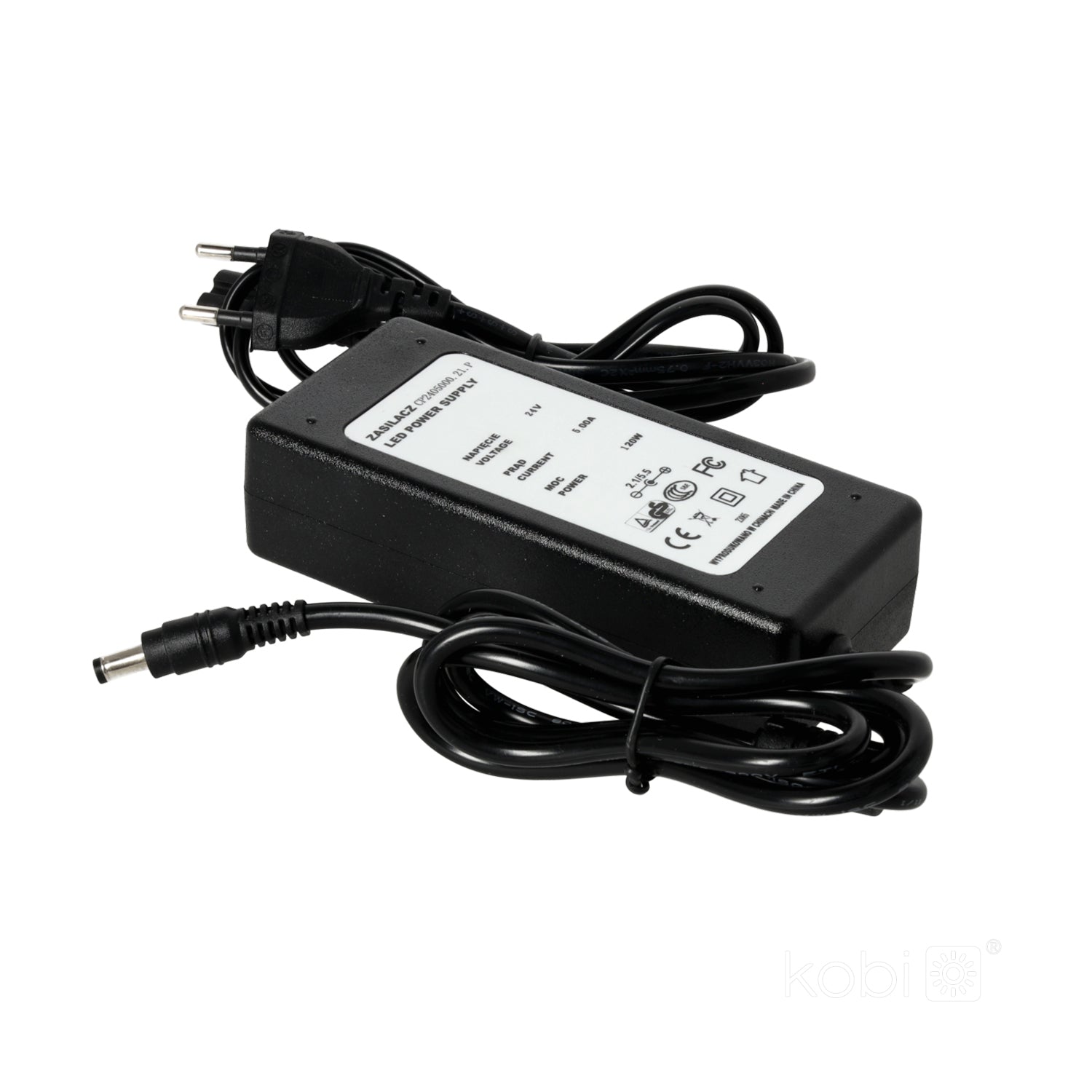 Desktop LED Power Supply 24V 120W 5,00A DC plug 2,1x5,5