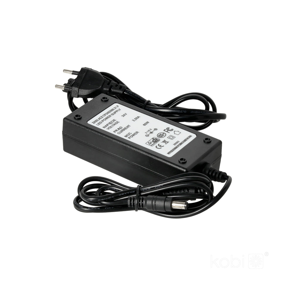 Desktop LED Power Supply 24V 60W 2,50A DC plug 2,1x5,5