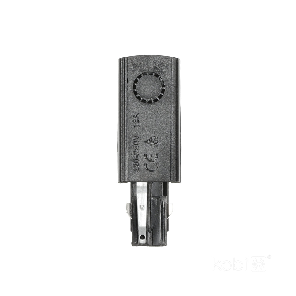 Power supply for 3-circuit track LEFT black Kobi