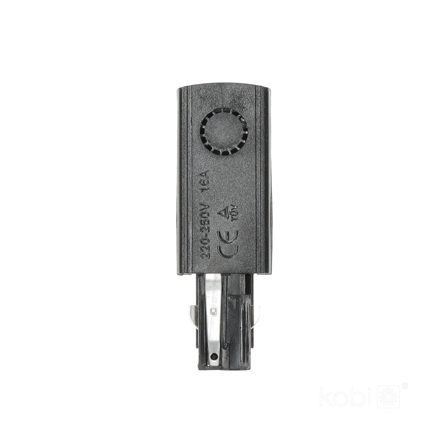 Power supply for 3-circuit track LEFT black Kobi