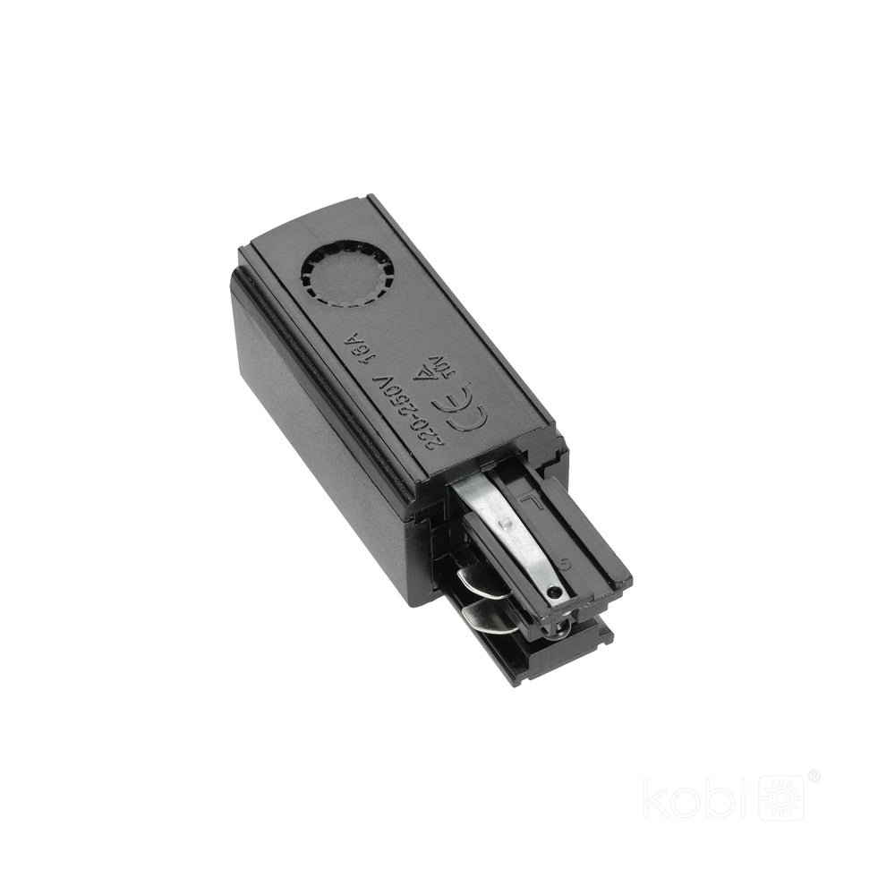 Power supply for 3-circuit track LEFT black Kobi
