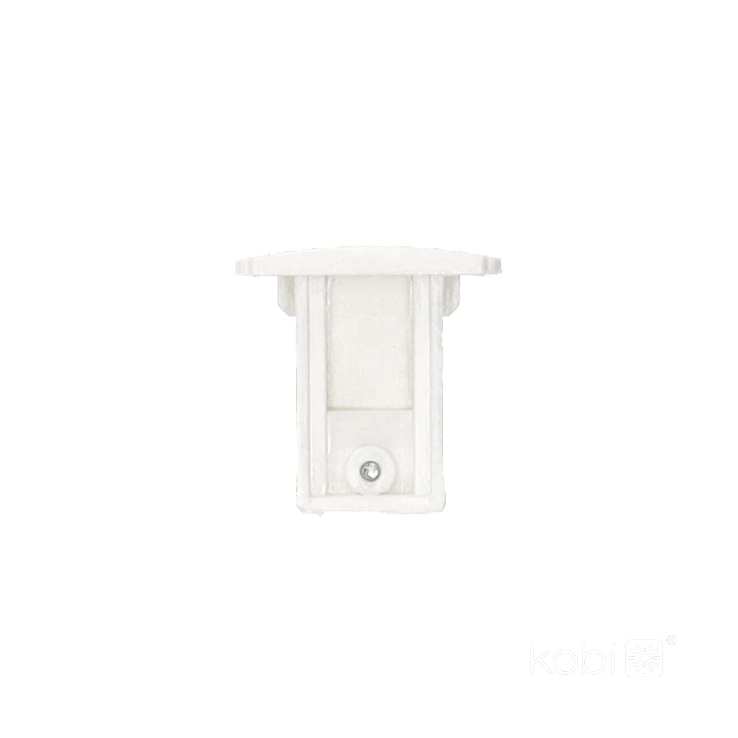 End cap for 3-circuit track white Kobi