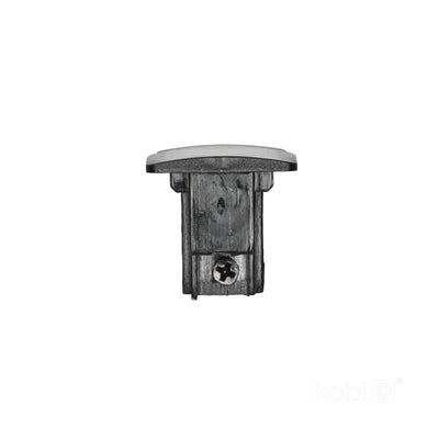 End cap for 3-circuit track black Kobi