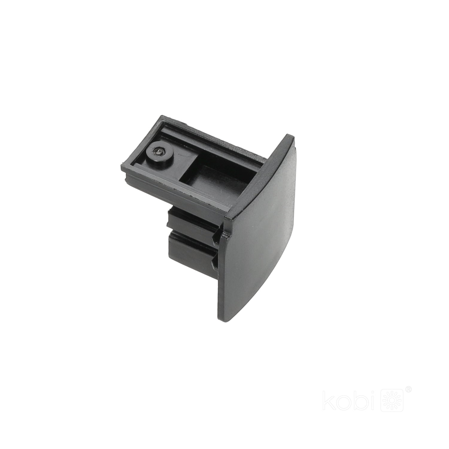 End cap for 3-circuit track black Kobi