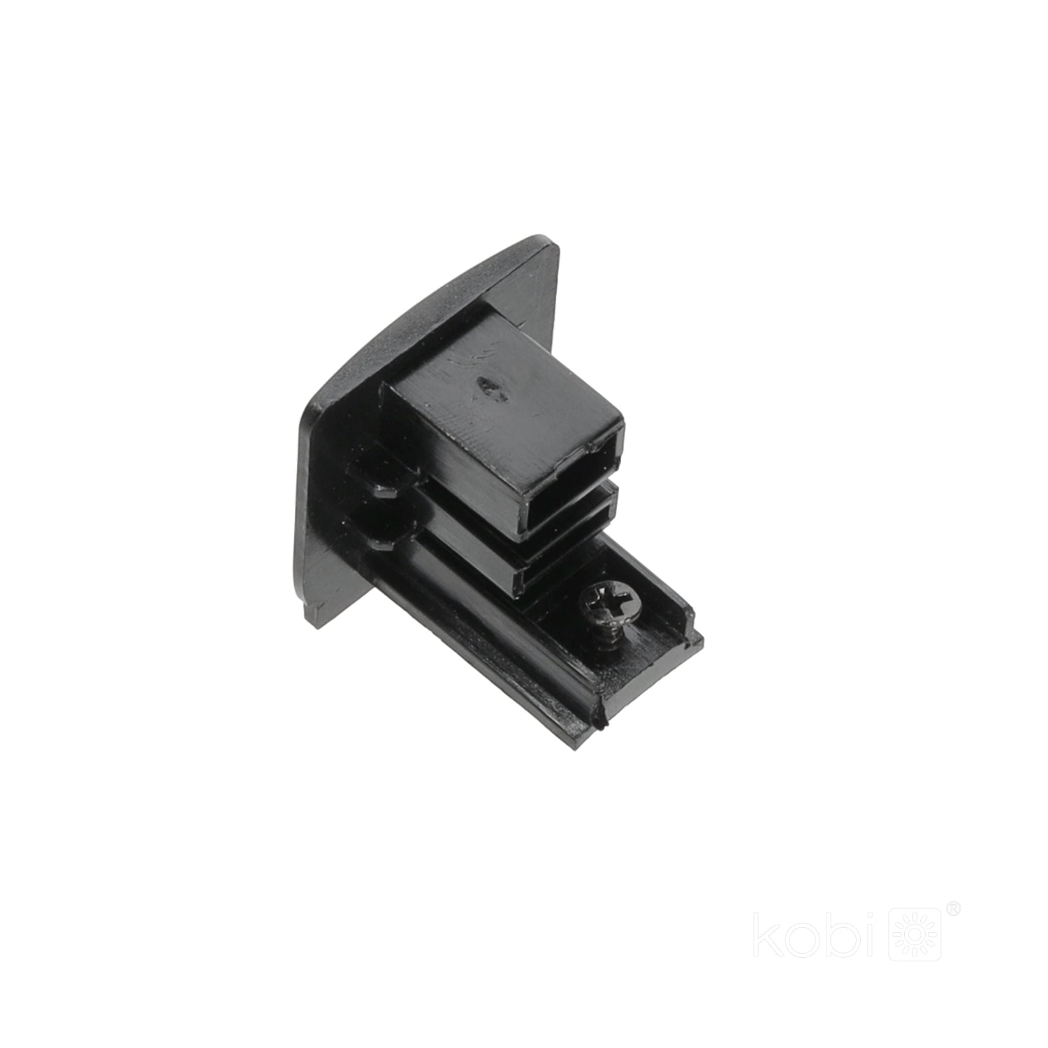 End cap for 3-circuit track black Kobi