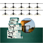 SET CRETE Garland 10m + cable 10m + 10x lampshade M1