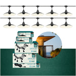 SET CRETE Garland 10m + cable 10m + 10x lampshade M1