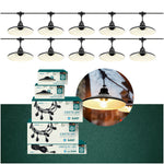 SET CRETE Garland 10m + cable 10m + 10x lampshade M2