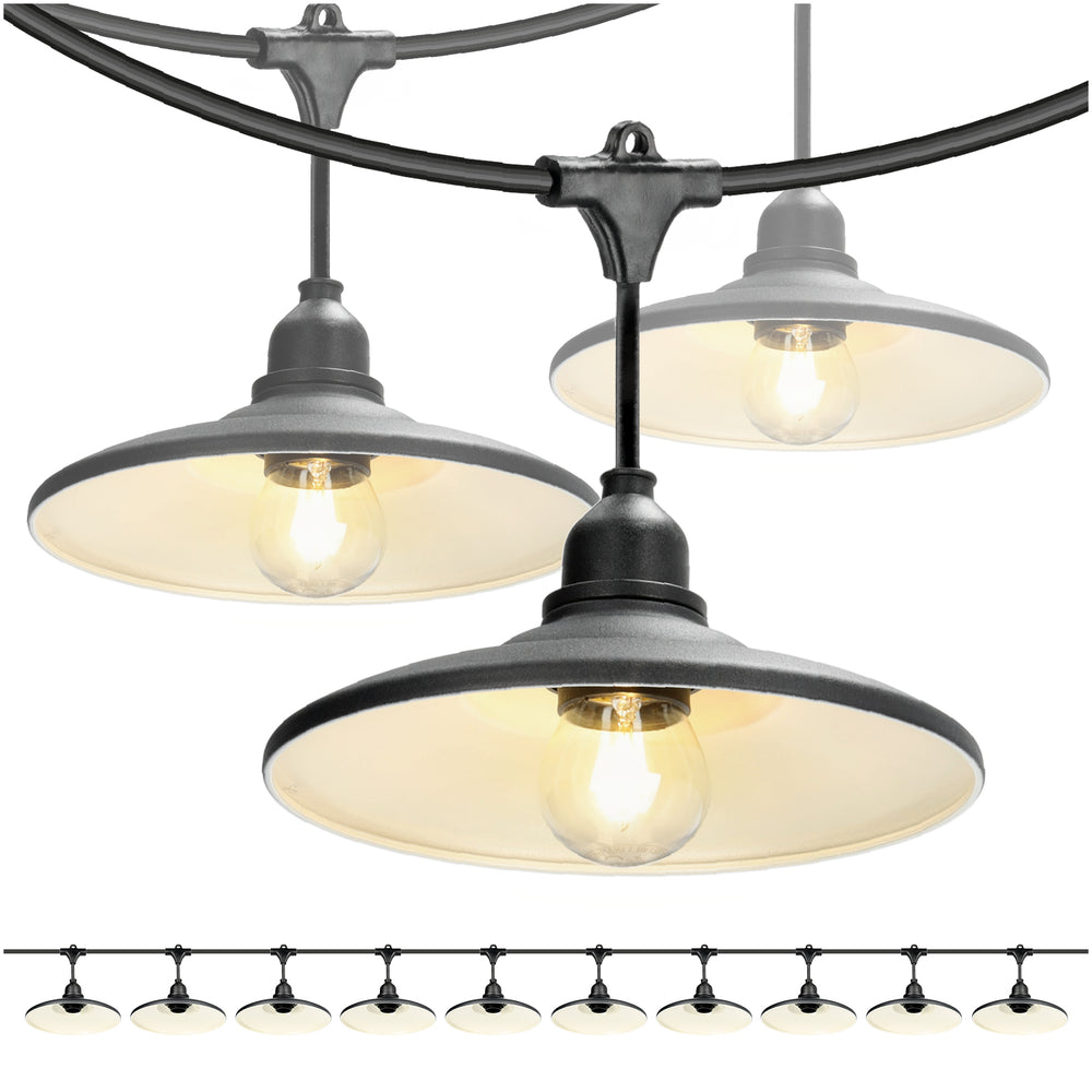 SET CRETE Garland 10m + cable 10m + 10x lampshade M2