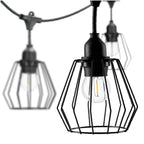 SET CRETE Garland 10m + cable 5m + 10x lampshade D1