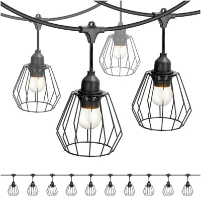 SET CRETE Garland 10m + cable 5m + 10x lampshade D1