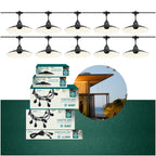 SET CRETE Garland 10m + cable 5m + 10x lampshade M1