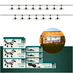 SET CRETE Garland 15m + cable 10m + 15x lampshade M1