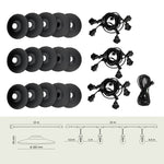 SET CRETE Garland 15m + cable 10m + 15x lampshade M2