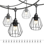 SET CRETE Garland 15m + cable 5m + 15x lampshade D1
